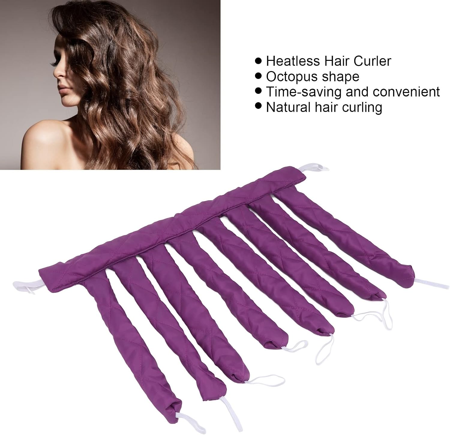 2Pcs Heatless Curling Rod No Heat Curlers Headband for Women Girls Household Hair Curling Rod Headband Styling Tool - Image 4