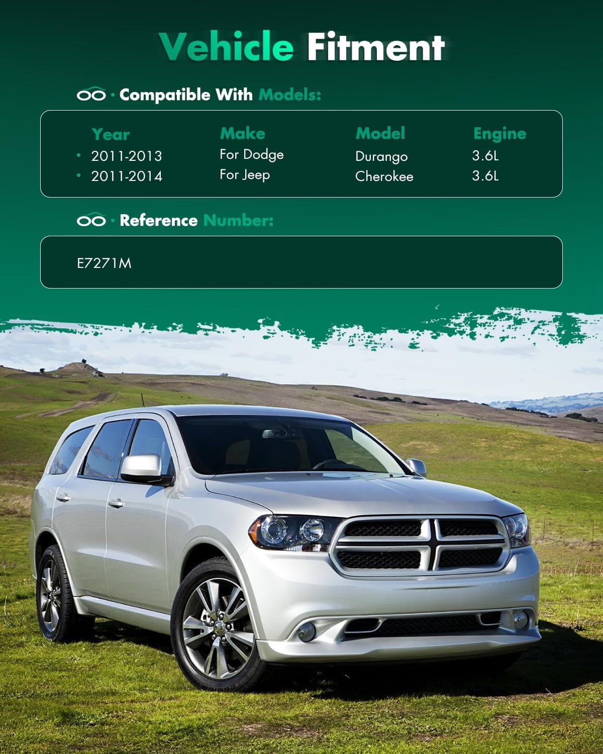 SCITOO Fuel Pump Electrical Assembly High Performance for 2011-2013 for Dodge Durango 3.6L,2011-2014 for Jeep Grand for Cherokee 3.6L, E7271M