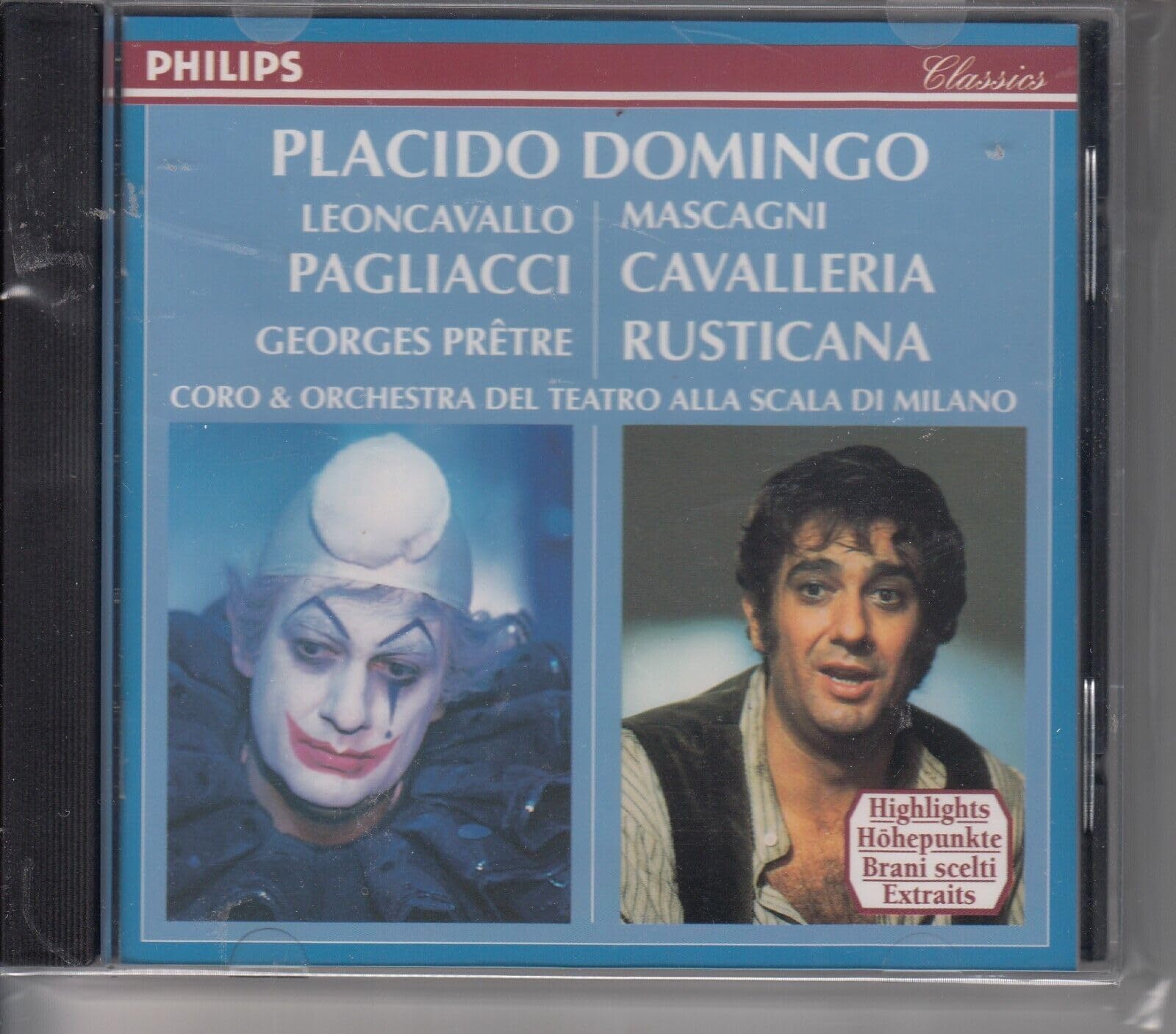 Mascagni-Cavalleria Rus.Extr-Paillasse-Extr-Domingo-Prêtre- [Audio CD]