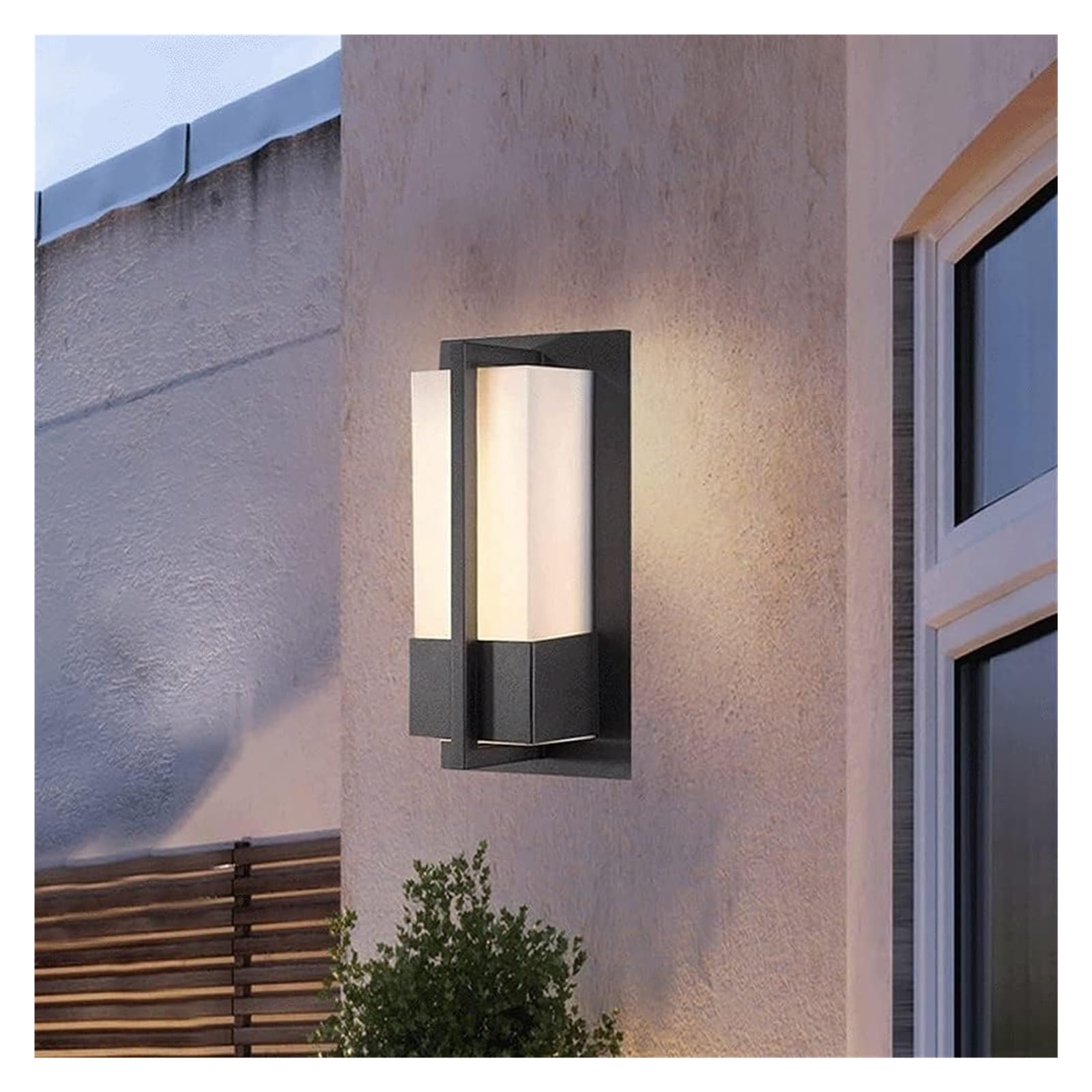 PSMTNNBB Wall Lamp Led, Wall Lamp Outdoor Wrought Iron IP65 Dustproof Waterproof Wall Sconce Lighting Fixture Retro Wall Light Glass Lampshade for Garden Corridor Courtyard