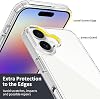 GGM GİYİM & AKSESUAR iPhone 17 ile Uyumlu Şeffaf Silikon Kılıf Şok Emici Özellikli Full Kasa Koruma Sağlayan Şeffaf Kılıf
