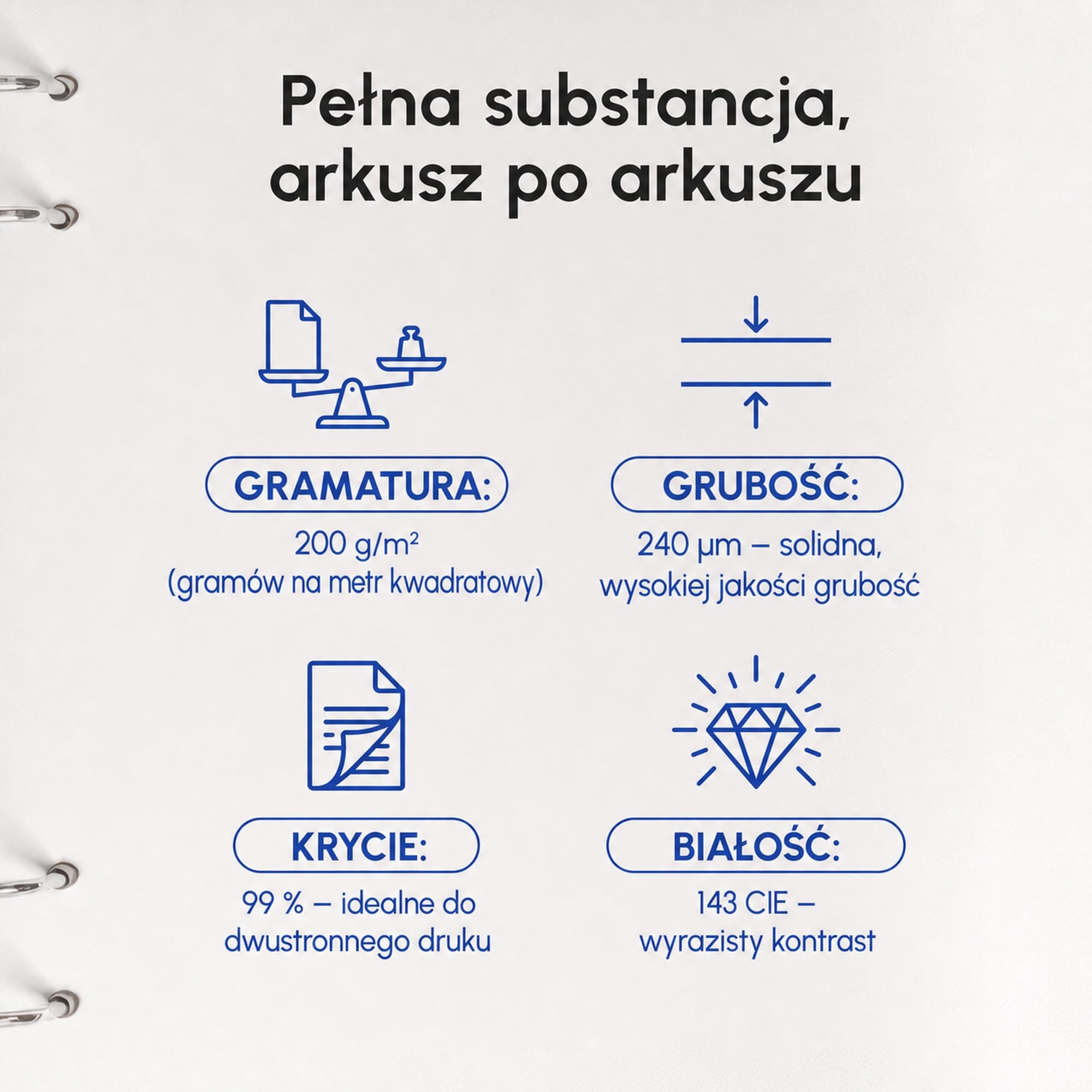 Papier Premium Matowy A3 200 g/m² 25 Arkuszy – Made in Germany