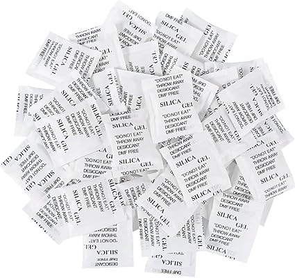 bvslf Silica Gel 2 gm Pouch 150 pcs Pack, Moisture absorbents, Dehumidifier Silica Gel Packets Bags for Moisture, Room, Kitchen, Wardrobe, Cupboard, car, Bedroom, Camera, Lenses, Shoes, 2 gm / 150 pcs