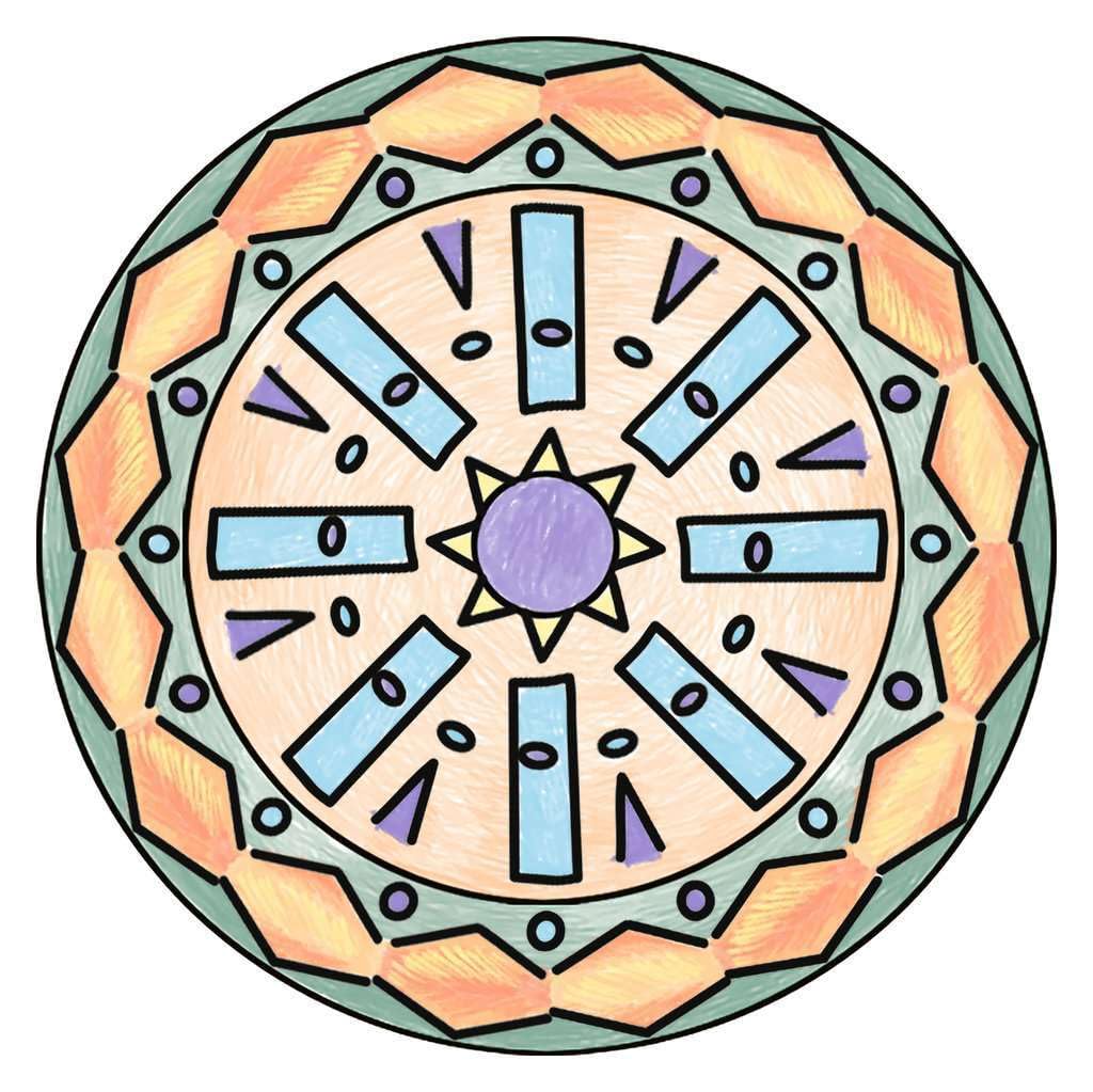 Ravensburger - Mandala Designer Midi, Boho Style Disegnare 6+ Anni, 200191