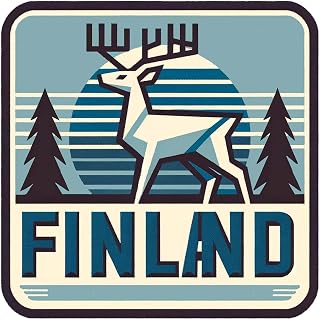 Vagabond Heart Finland Sticker - Finland Weatherproof Vinyl Decal - Finnish Souvenir