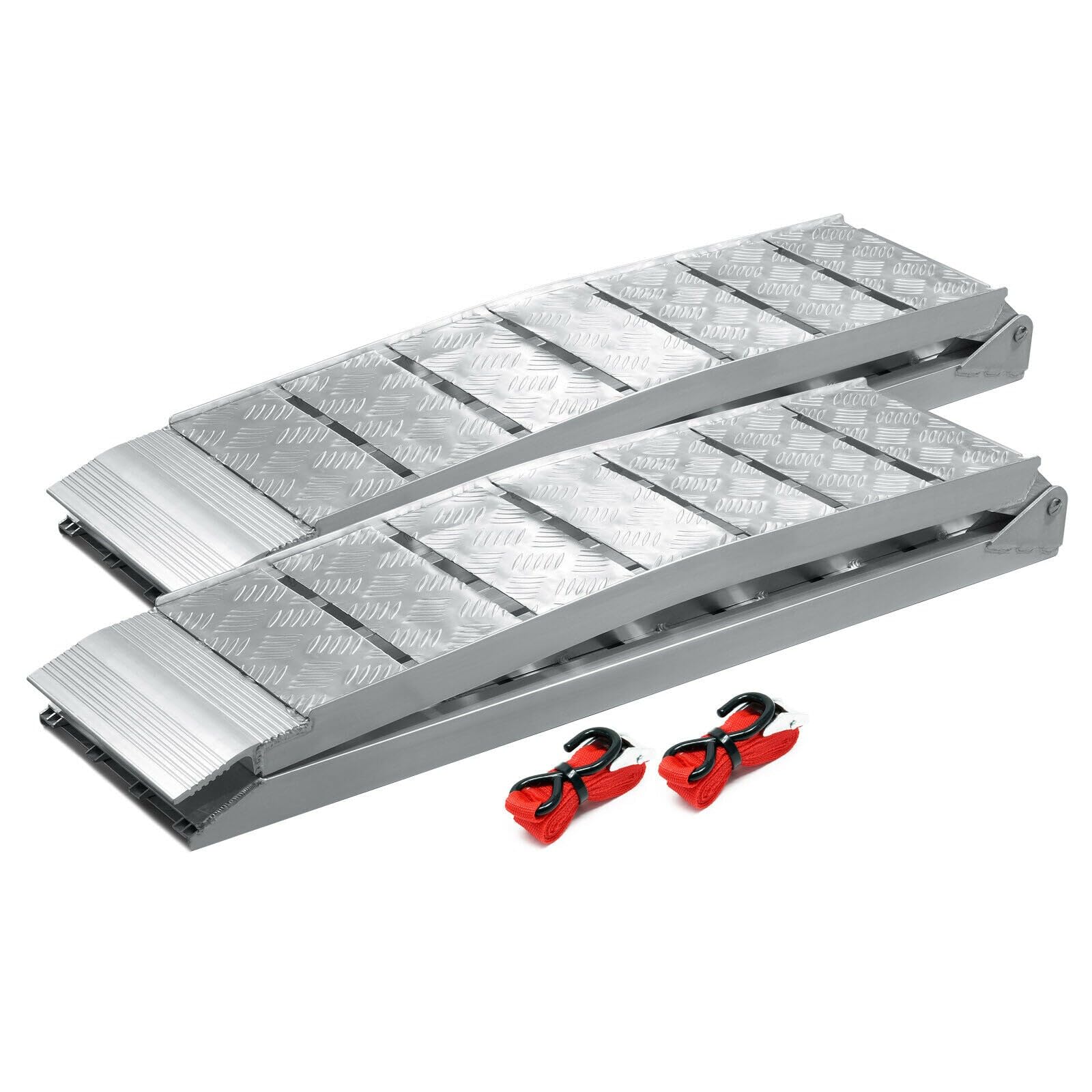 Lote de 2 rampas de carga 228 cm 1360 kg Moto ATV Plegable Aluminio Rampa Rail de acceso 16_0001225