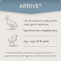 Vista 4 de Arrive, Suplemento diario probiótico y prebiótico para aves de corral para pollos jóvenes de 0 a 8 semanas de edad, 8 onzas
