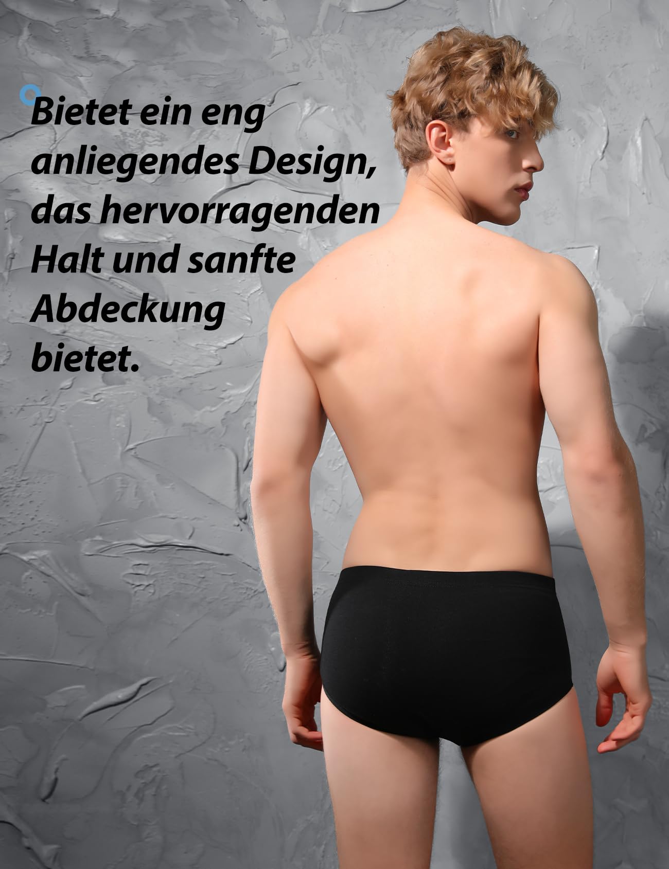 Carer 3er-Pack Herren Inkontinenzslips mit 200 ml Saugfähigkeit | Inkontinenz Pants Männer Weiche Baumwoll-Unterwäsche für Blasenschwäche im Alltag und auf Reisen, Schwarz Größe L