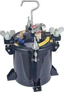 10L (2.5 Gal) Spray Paint Pressure Pot - 70 PSI Max w/Metal Rack & Sealant Kit | Professional Paint Tank for Automotive, Construction & DIY - Heavy Duty Steel Construction