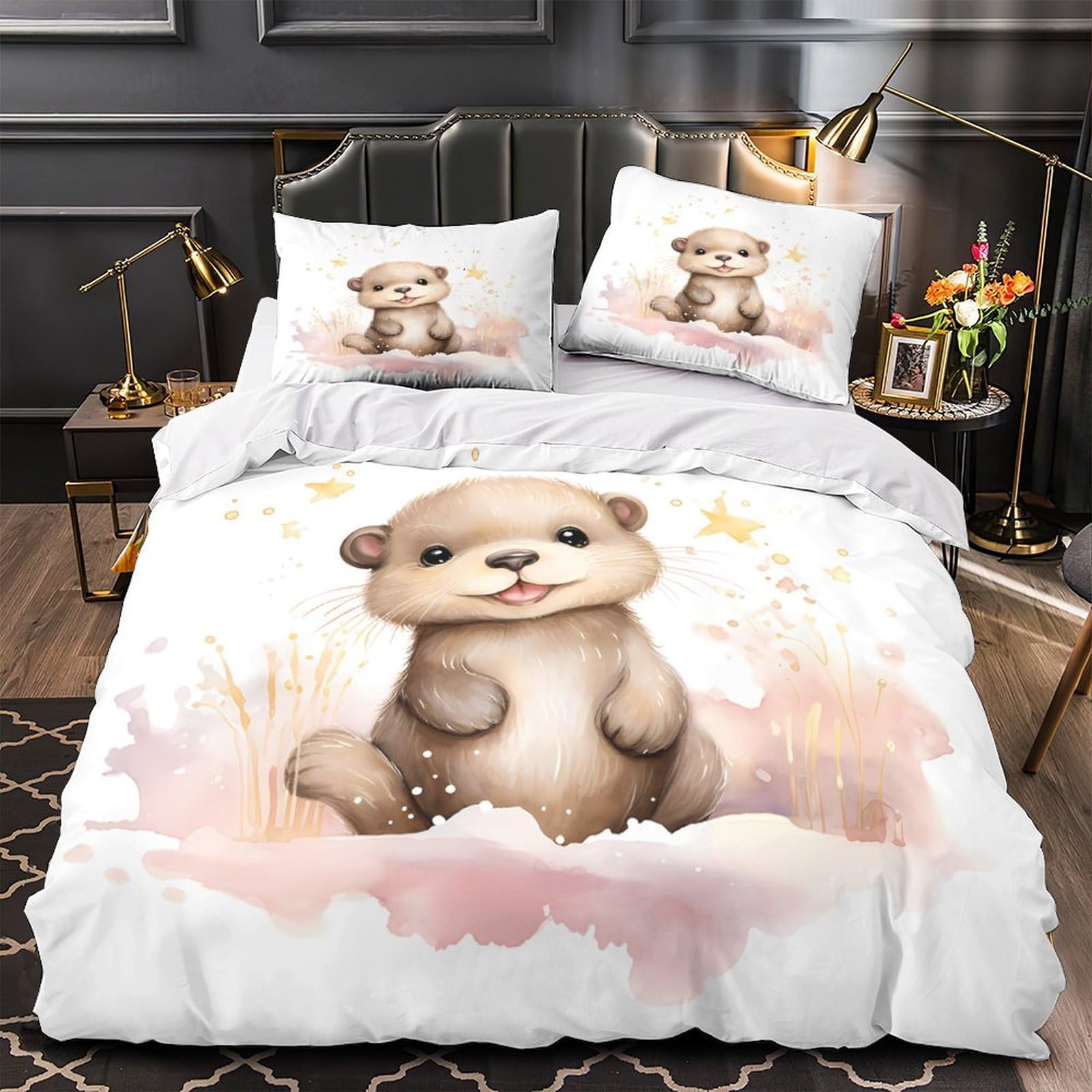 Parure de lit koala super king en microfibre premium douce et durable