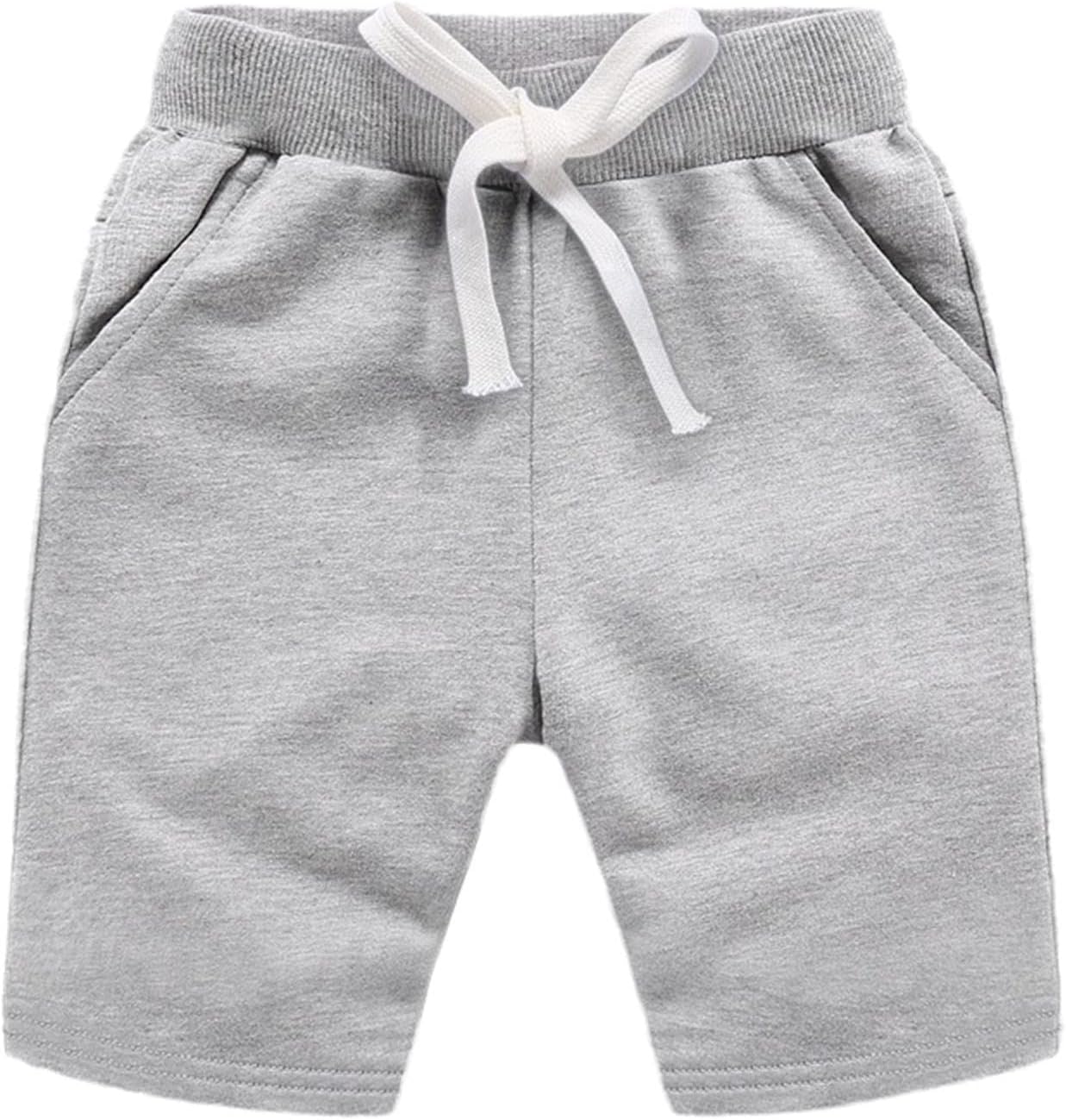 Summer Kids Boys' Short Pants Sports Casual Cotton Shorts Gray