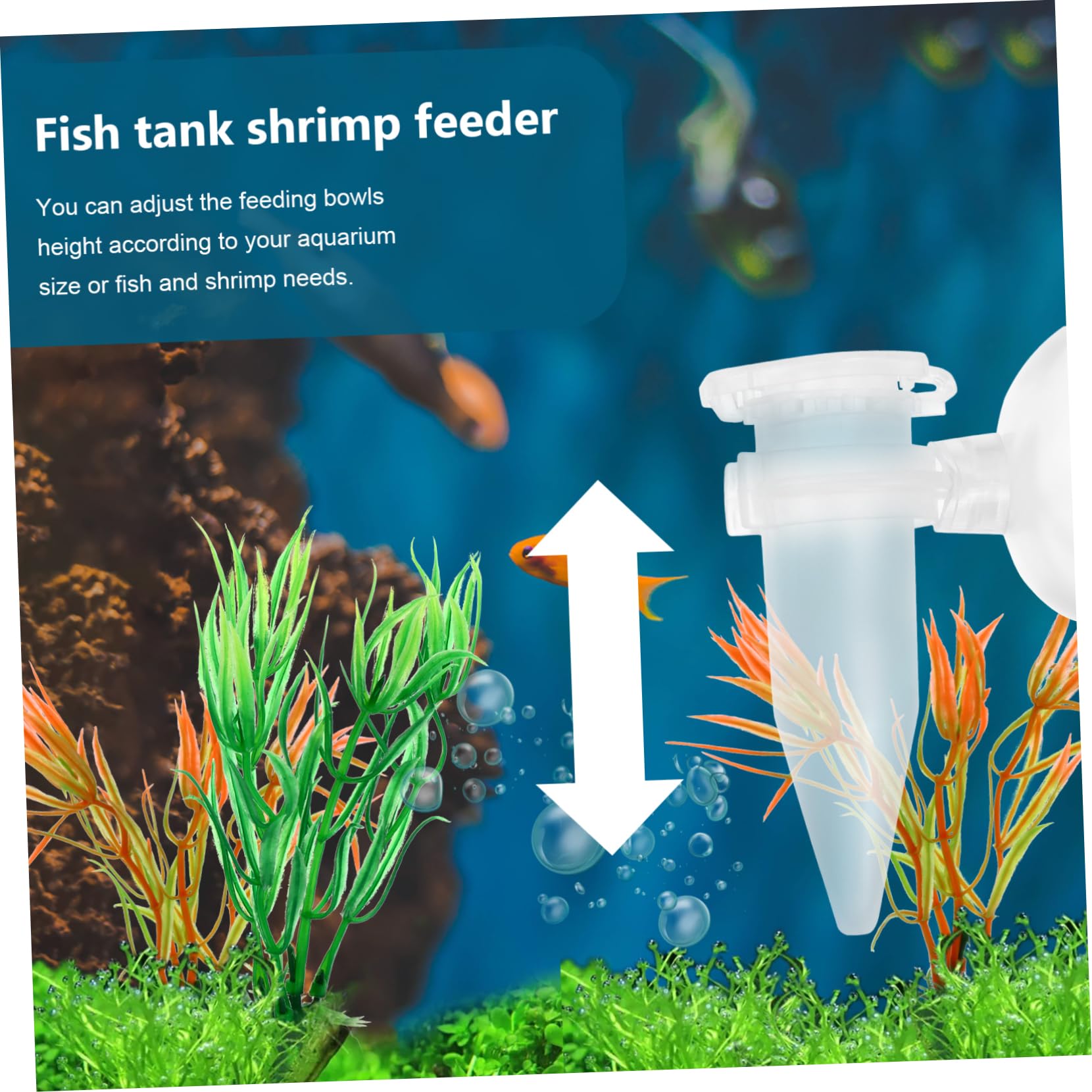 Beaupretty 5pièces Mini Couveuse à Crevettes avec Suction Cup Distributeur Automatique pour Aquarium Alimentateur Pratique pour Poissons Et Crevettes
