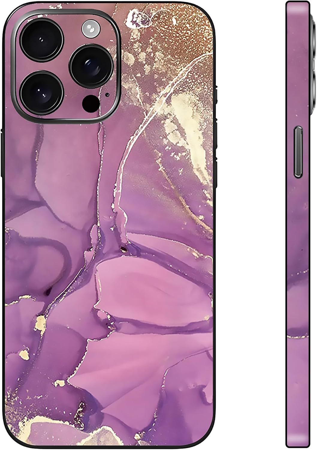 Skin Wrap Compatible with 13/14/15/16/17 Pro Max (Purple, 13 Pro Max)