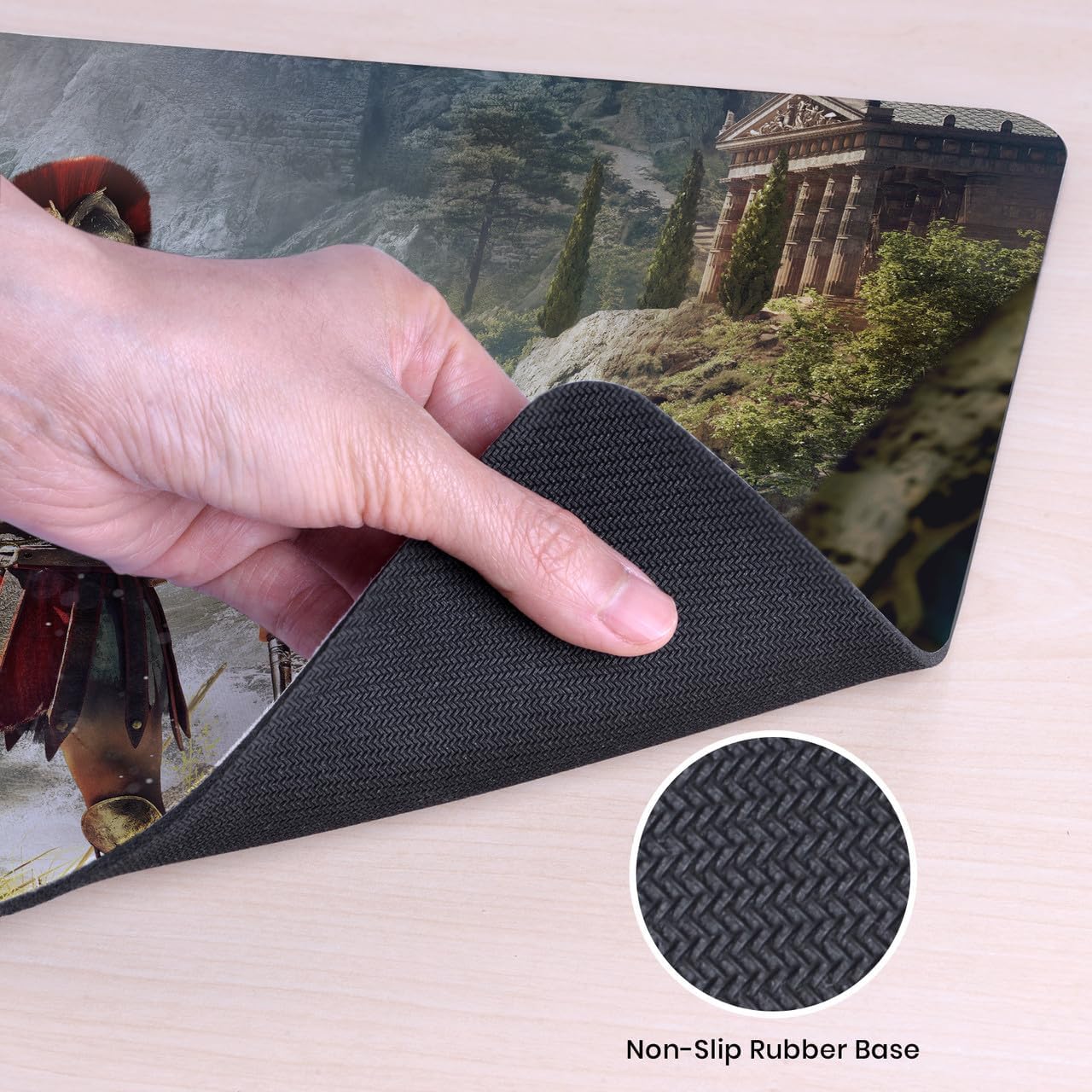 Head Case Designs Officially Licensed Assassin's Creed Alexios Final Shot Odyssey Key Art 23.62 x 11.81 x 0.12 inches (600 x 300 mm) - L Gaming Office Desk PC Keyboard Mouse Mat Pad