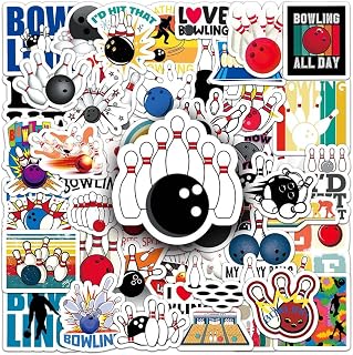 Bowling Stickers |50Pcs Bowling Waterproof Vinyl Decals