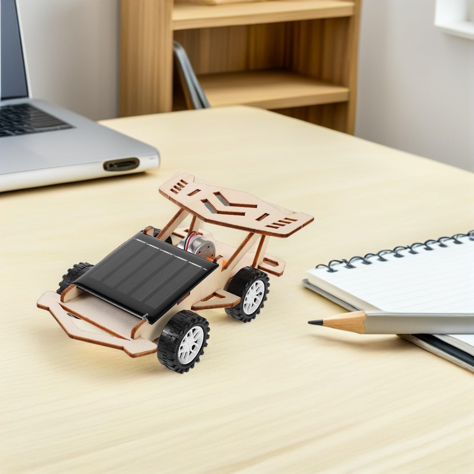Solarauto Bausatz 3 Stück Solar Auto Kit Elektronisches Kinderspielzeug zum Zusammenbauen mit Praktischen Übungen für Grundschüler und Naturwissenschaftliche Bildung