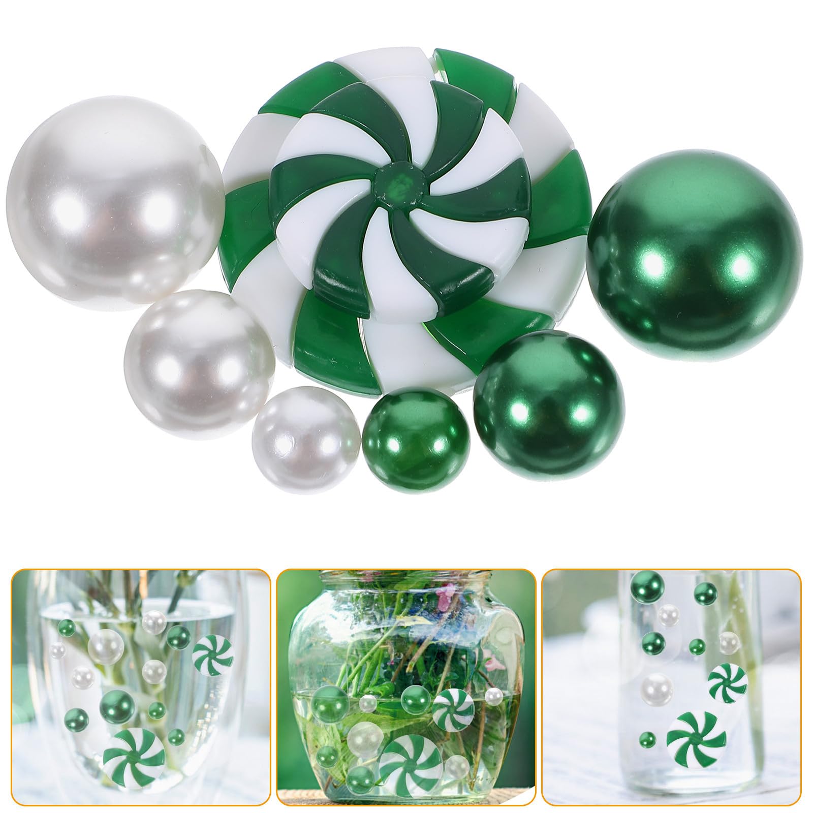 TOYANDONA 4 Juegos Velas Flotantes Navideñas Cuentas para Jarrones Altos