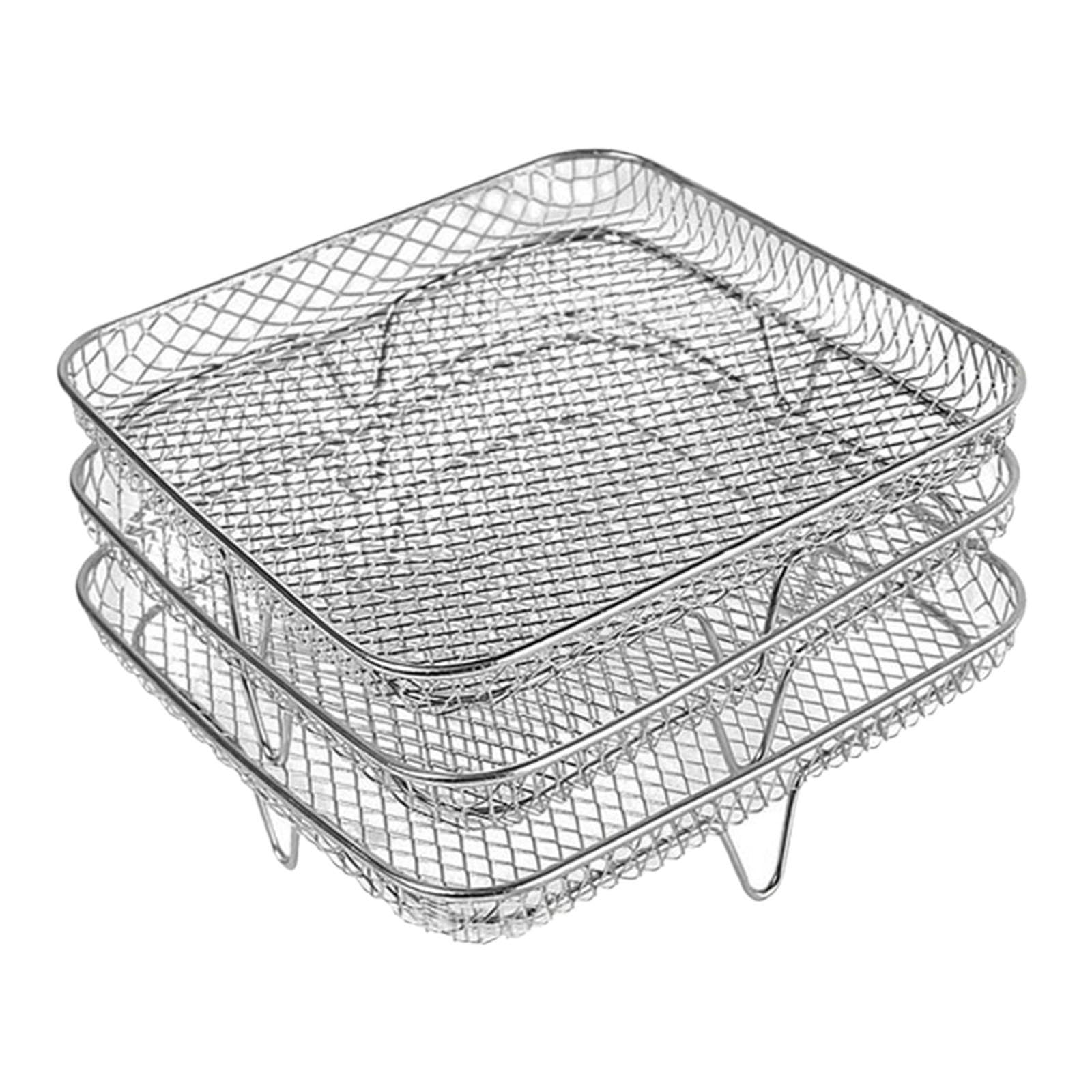 Three Layer Air Fryer Rack Resusable BBQ Rack for Kitchen Roasting Air Fryer|Home & Garden | Kitchen Dining & Bar | Small Kitchen Appliances |1x 3 Tier Fryer Rack-image-11