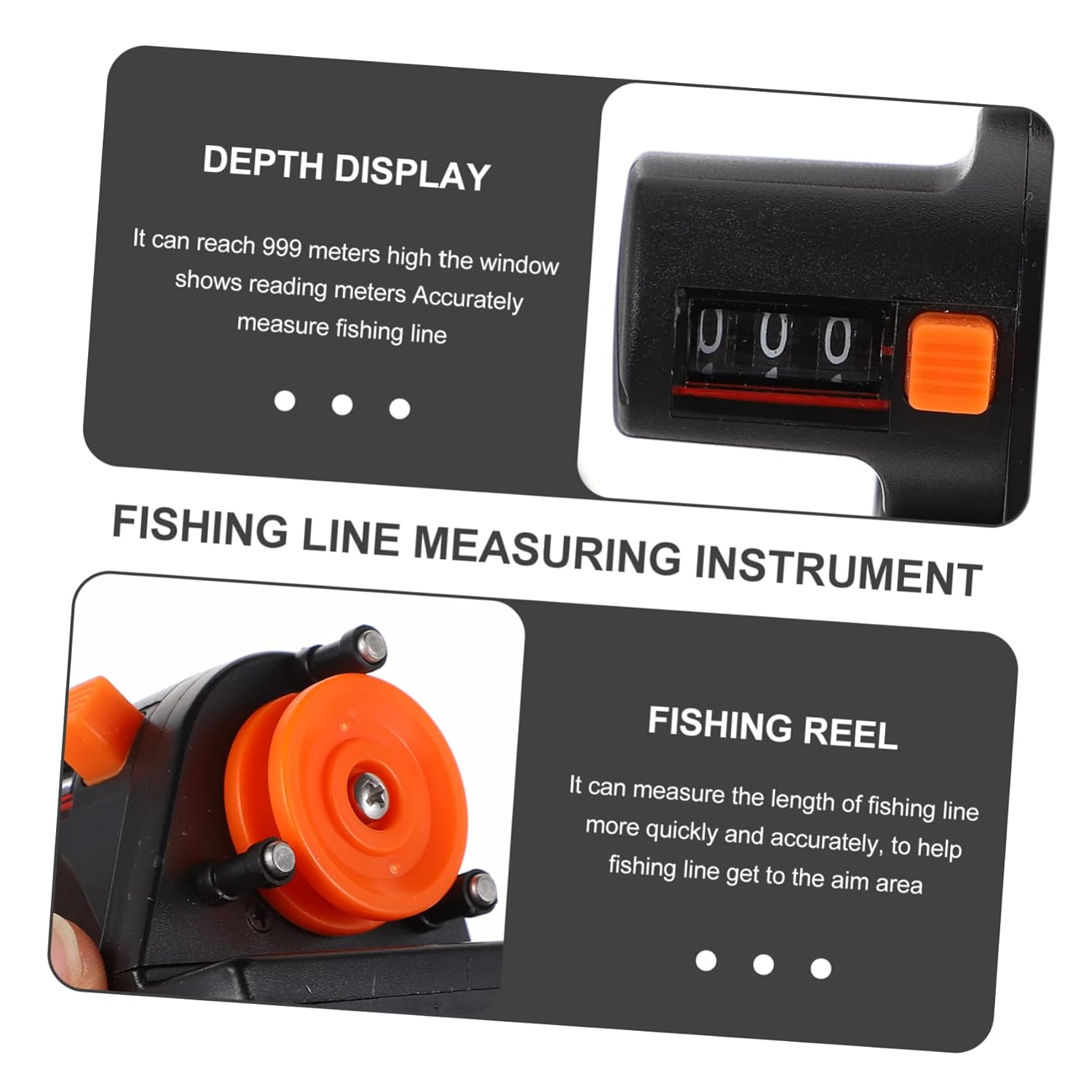 Didiseaon 3pcs Portable Fishing Line Measurer Tool Accurate Gauge for Quick Measurements Easy to Install Fishing Rod for Enthusiasts