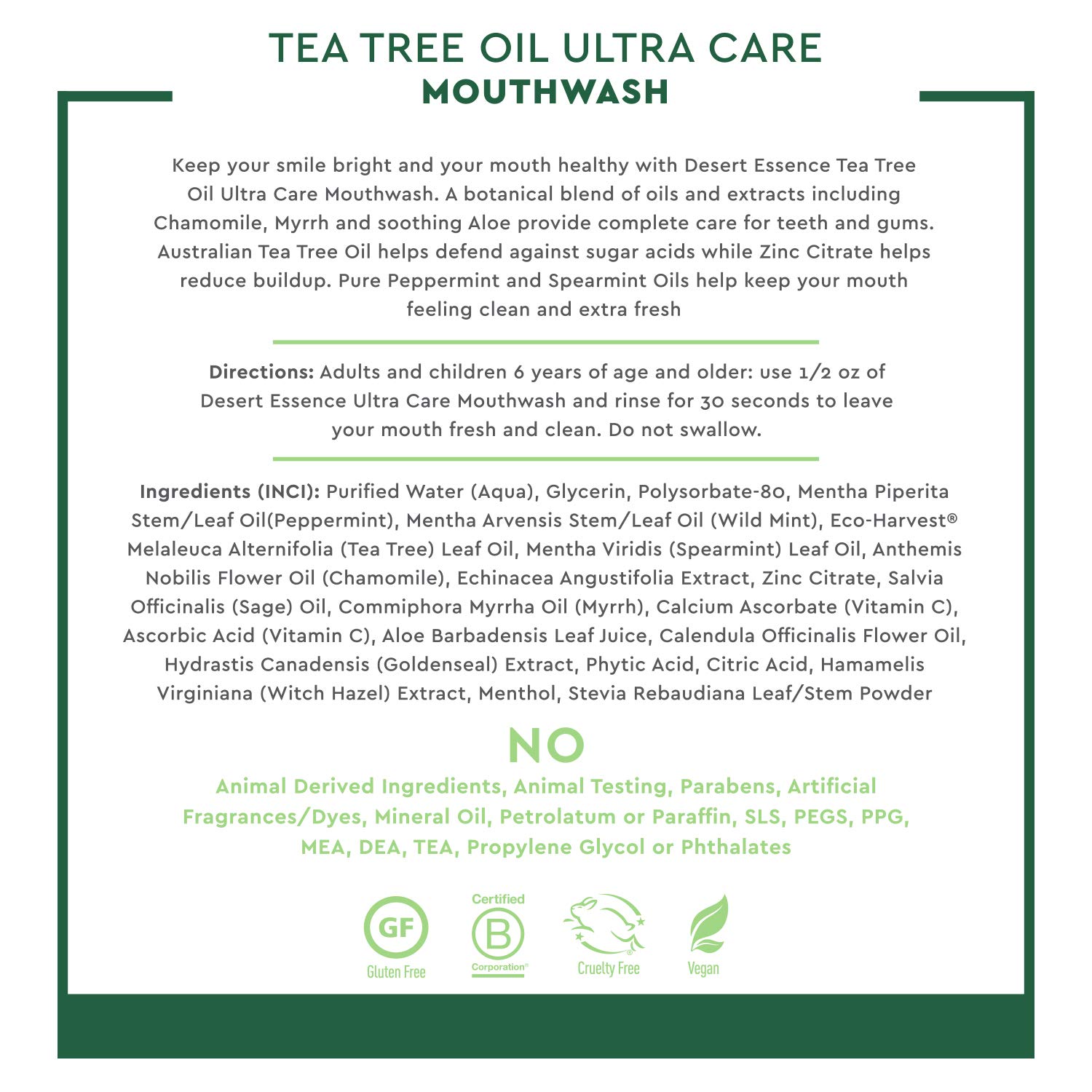 Exсluѕіvе Dіѕсоunt 60% Prісе Desert Essence Tea Tree Oil Ultra Care Mouthwash - Mega Mint - 16 Fl Ounce - Freshens Breath - Defends Against Sugar Acids - Vitamin C - Soothes Gums - Whitening Floss - Removes Food Debris 80% оƒƒ Dіѕсоunt Desert Essence Tea Tree Oil Ultra Care Mouthwash - Mega Mint - 16 Fl Ounce - Freshens Breath - Defends Against Sugar Acids - Vitamin C - Soothes Gums - Whitening Floss - Removes Food Debris
