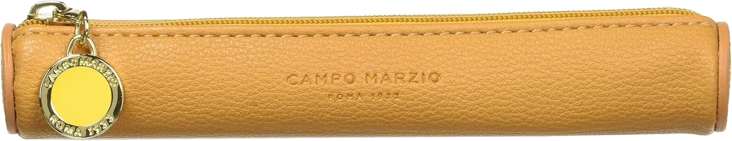 Campomarzio HER9-YE Pencil Case, Synthetic Leather, Yellow