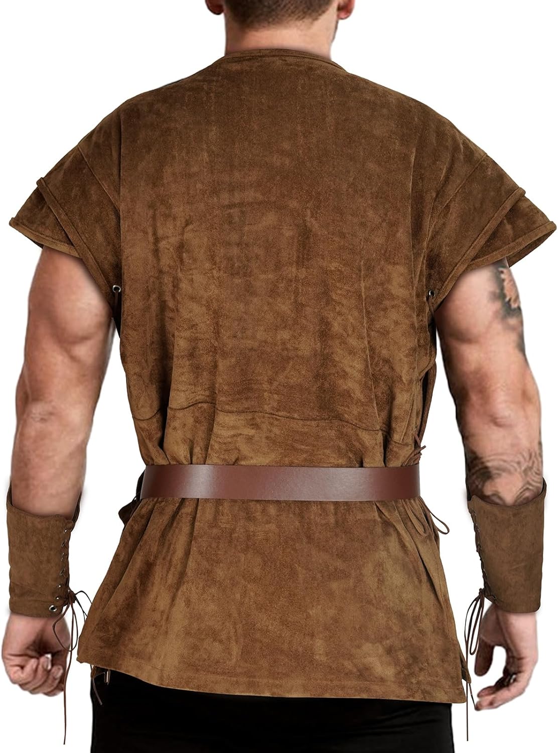 5 Pcs Norse Viking costume men renaissance costume Medieval tunic Pirate costume men adult - Image 3