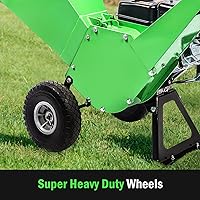 Vista 4 de R30 - Trituradora de madera 7HP a gas, diámetro máximo de corte de 3 pulgadas, construcción totalmente de acero, trituradora y astilladora