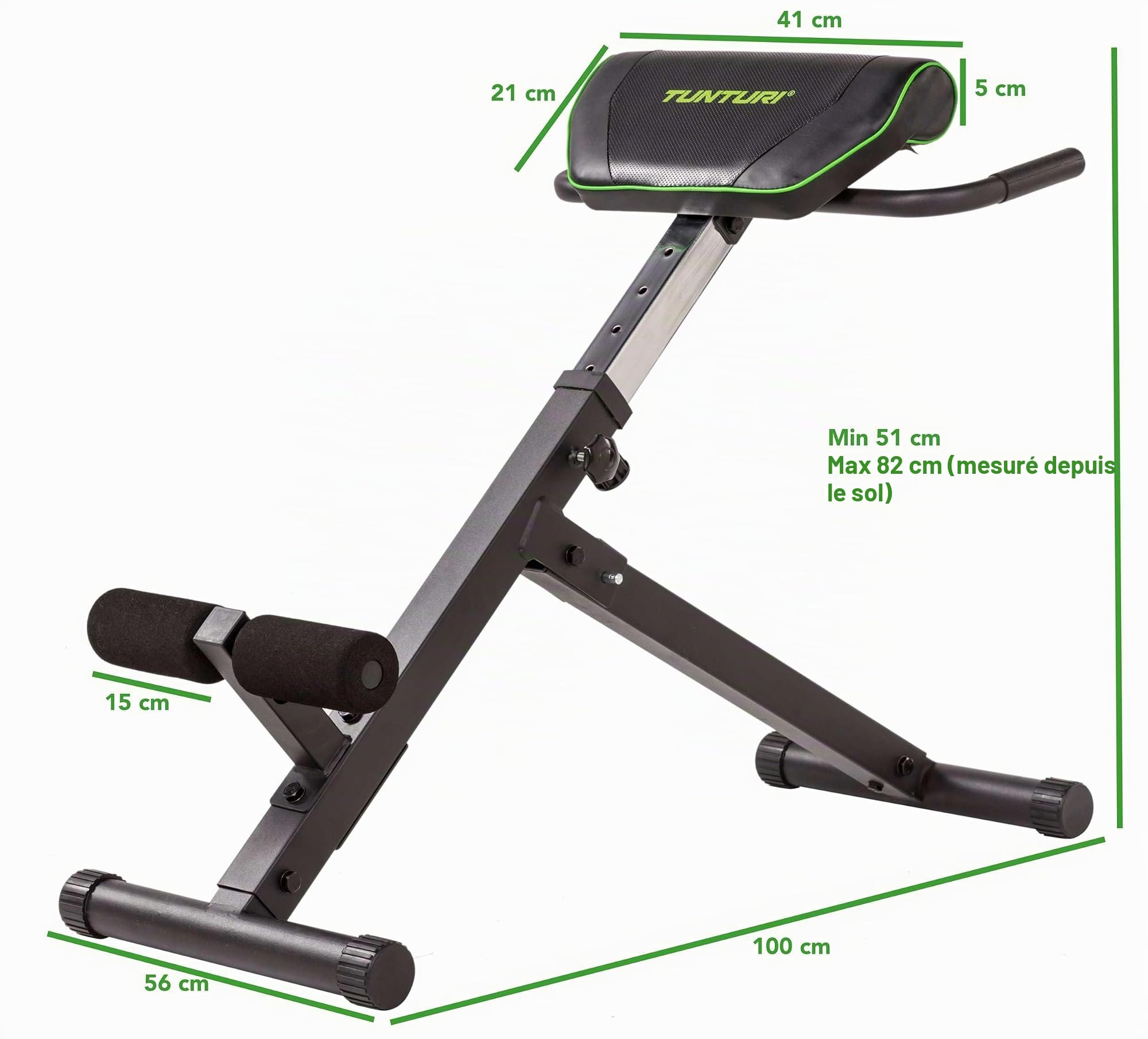 Tunturi CT40 Banc de Musculation Abdos/Lombaires
