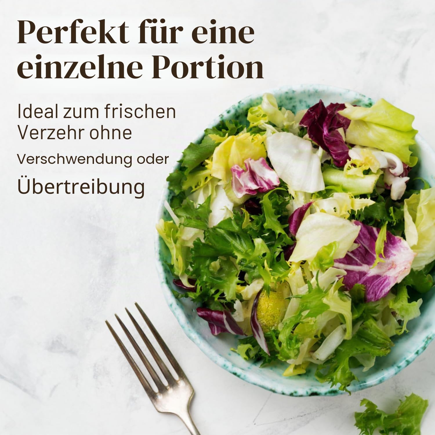 Cooler Kitchen Kleine Salatschleuder 2,5 Qt für Einzelportionen – Mini Salatschleuder und Trockner mit Messbecher – Sieb mit Waschkorb für Obst und Gemüse – Gemüsewascher Küchenhelfer