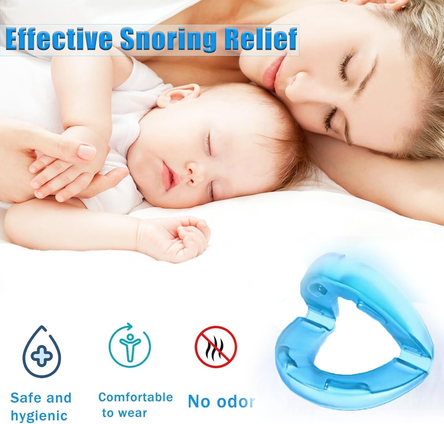 Somniva Plus, Somniva Plus Anti Ronflement, Réutilisable Et Unisexe3, Aucun Ajustement Nécessaire-Matière Douce, Effet Remarquable (2 PCS)