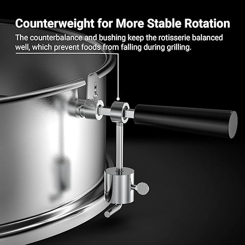 Miniatura 2 de onlyfire - Kit de anillo de asador de acero inoxidable para hervidor de carbón Weber de 22 pulgadas y otras parrillas similares