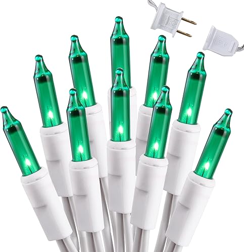 Miniatura 12 de Brizled Luces incandescentes de Navidad blancas cálidas, 300 unidades de 69.6 pies conectables, mini luces transparentes para decoración