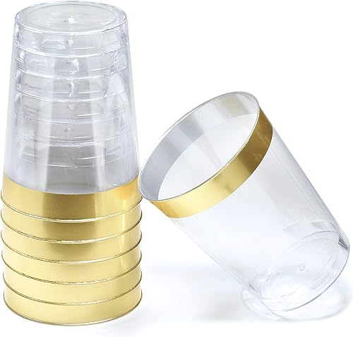 Miniatura 3 de Ocassions - Vajilla de 50-150-200 piezas para 25 invitados, color dorado, B2. Encaje MarfilOro