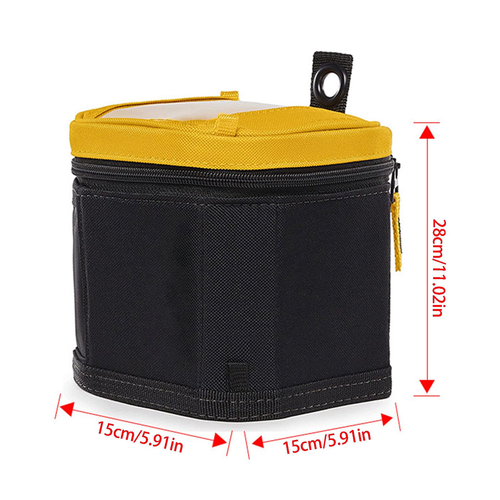 Werkzeug Zubehörtaschen mit Reißverschluss, 2er Pack, strukturiertes 600D Oxford Gewebe, Organisation von Heimwerkerbedarf für Schrauben, Bits, Garage, Arbeitsbereiche, Kleinteiletasche, Bit