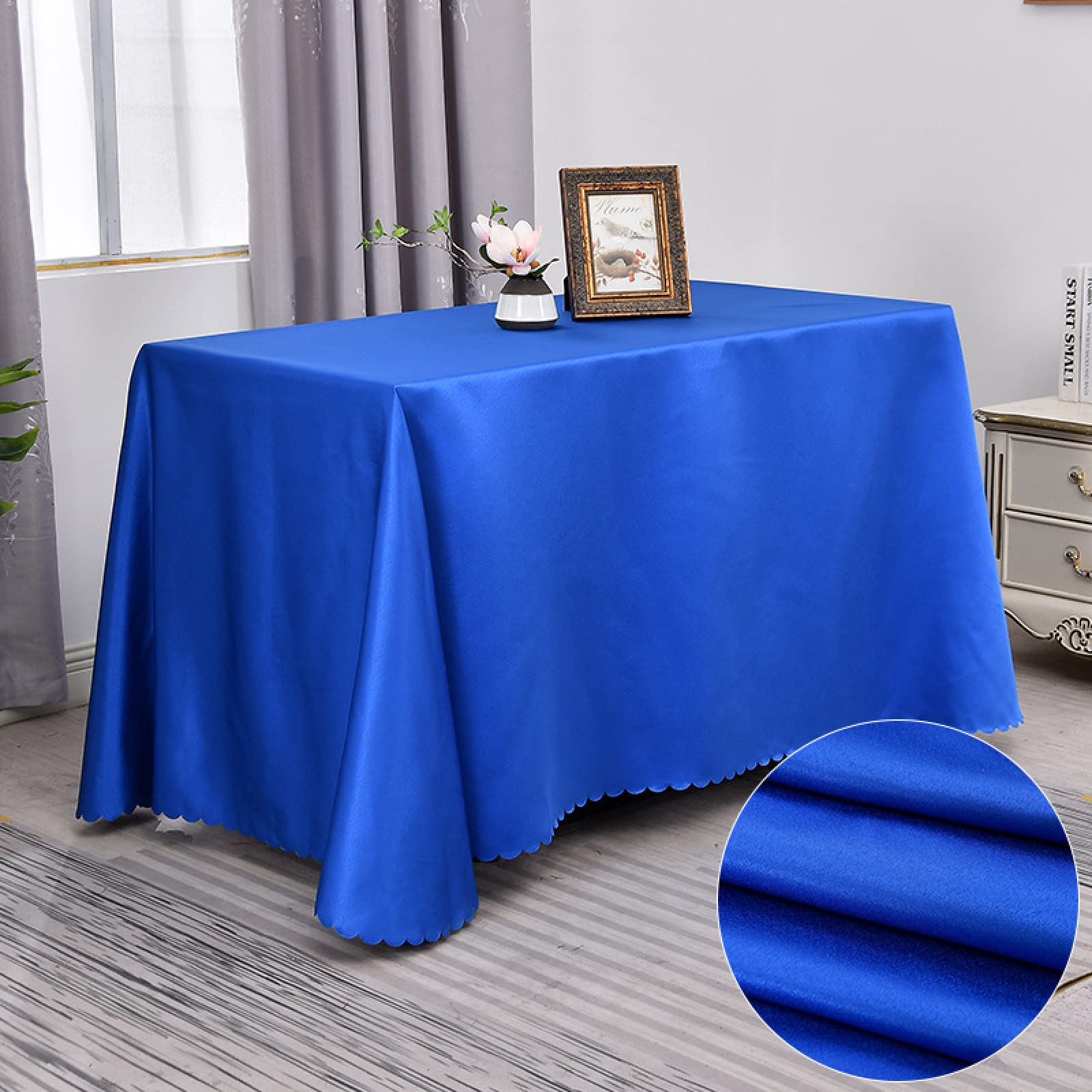 Mantel antimanchas antiarrugas, fácil de limpiar, color marrón, 180 x 320 cm, protector textil para el hogar y eventos