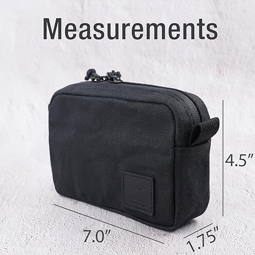 Miniatura 8 de Bolsa con cremallera para cinturón para hombres y mujeres, cremalleras YKK, bolsa para cinturón EDC para camping, senderismo, resistente al agua,