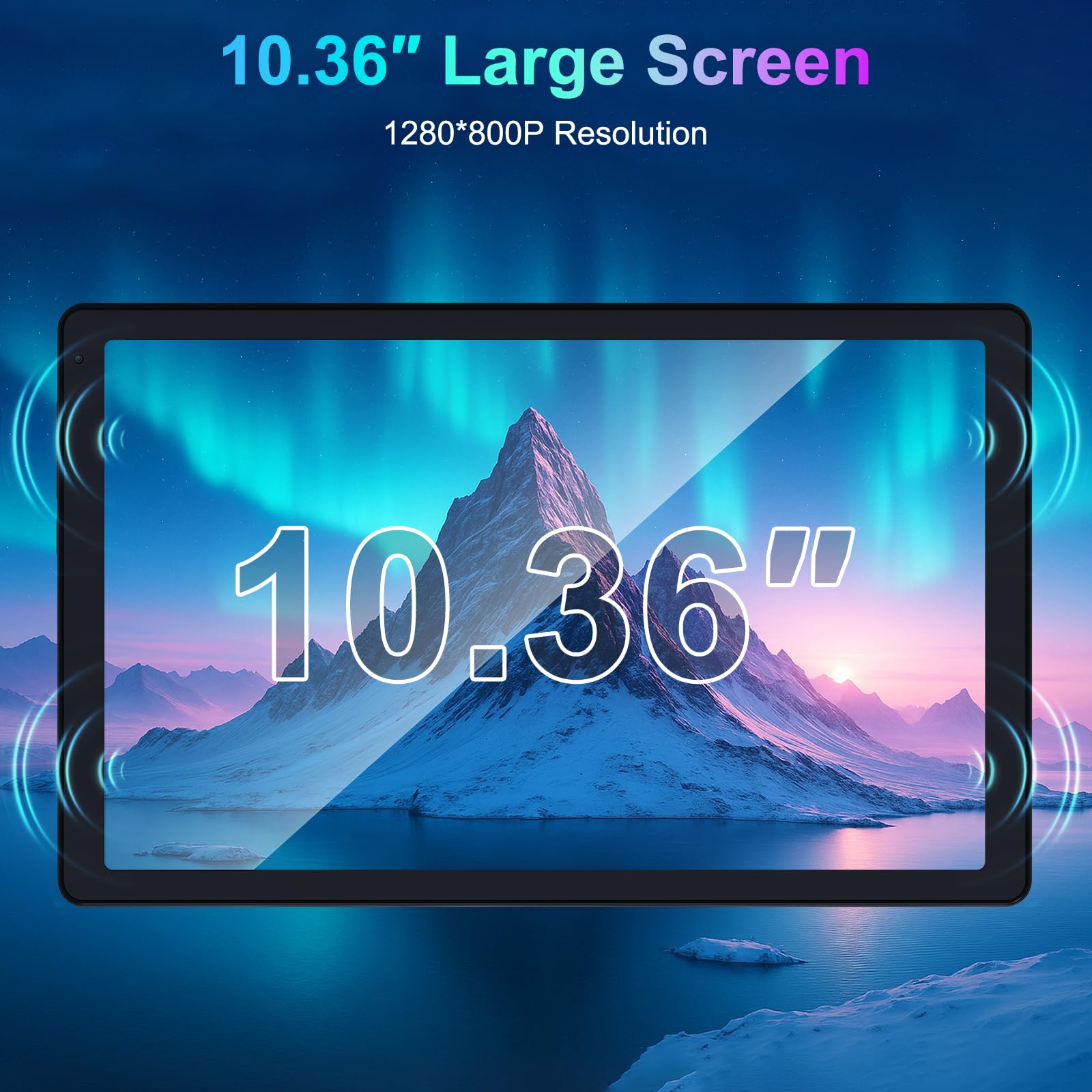 Laptop Android Tablet 10 Pollici Tablet Economici, 16 GB+128 GB Espansione TF da 1 TB, 8 core/5000 mAh, 5+8 MP/1280 * 800P, WiFi 6/Widevine L1/BT5.4, Compatibilità con USB-C/OTG
