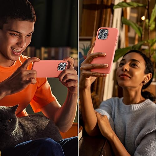 Miniatura 3 de Cordking Funda diseñada para iPhone 15 Pro, funda de silicona ultra delgada, a prueba de golpes, con forro de microfibra suave antiarañazos, 6.1