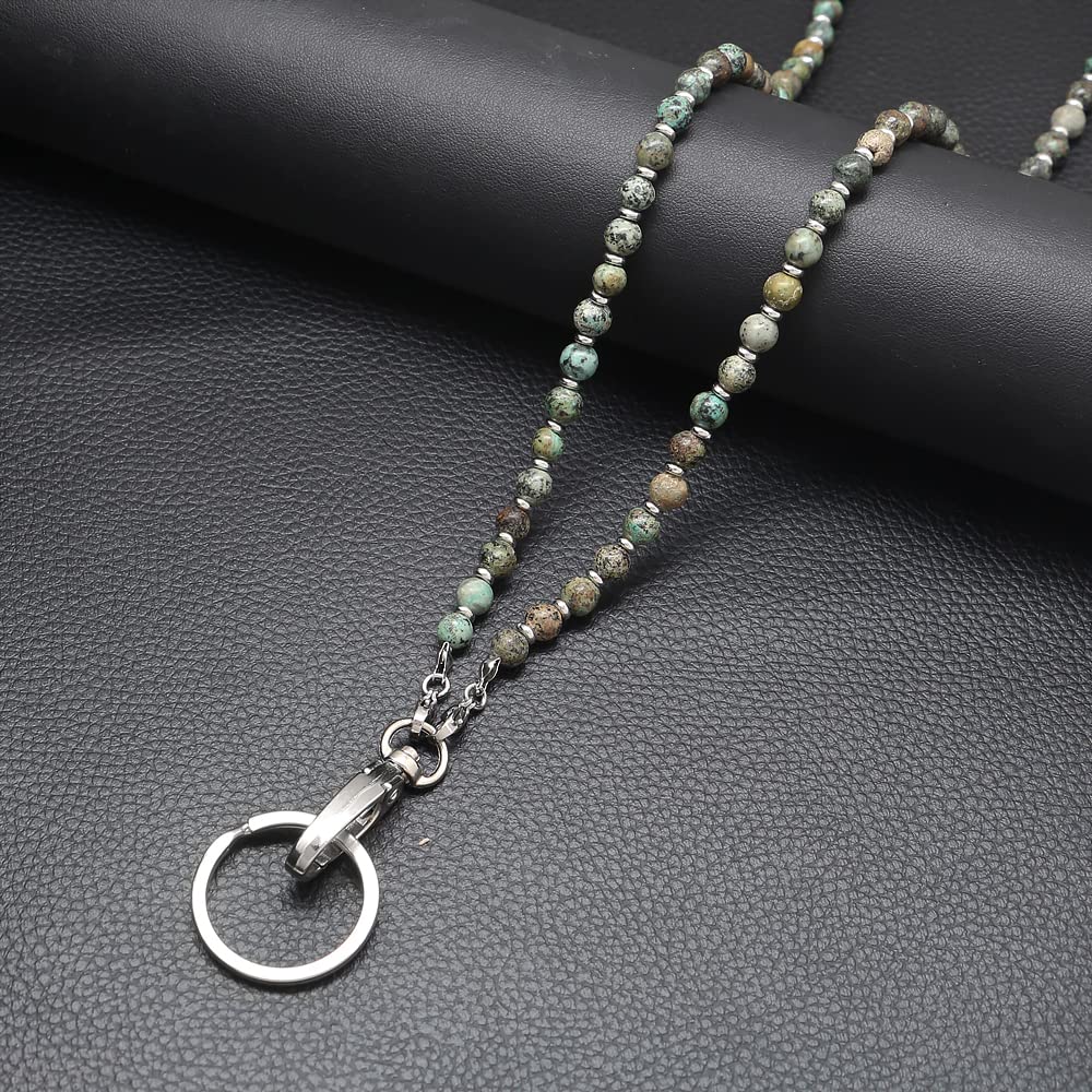Schlüsselband für Damen, Perlen-Lanyards für Ausweise, Halter, Lehrer, Schlüsselband, Halskette, Gurt für Frauen und Mädchen