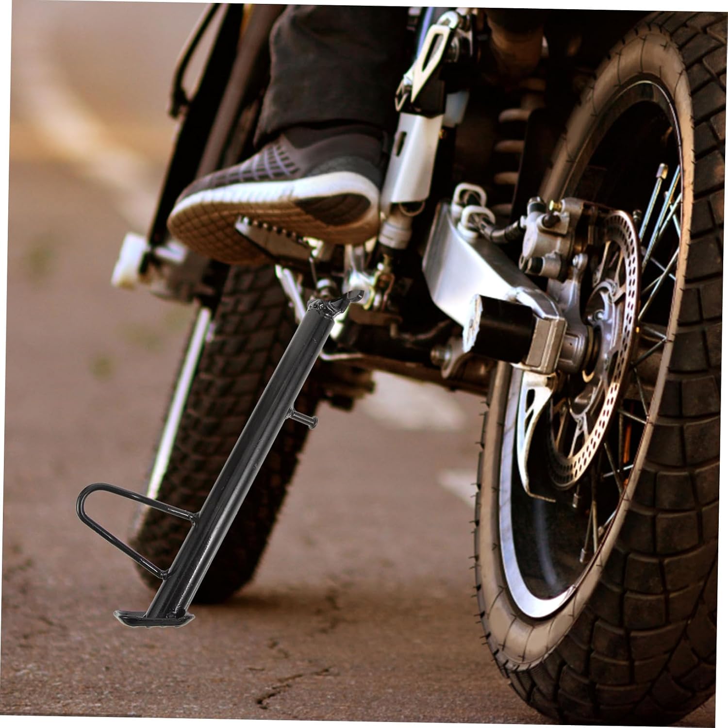 Motorcycle Kickstand Replacement Side Stand for Motorcycle Scooter Metal