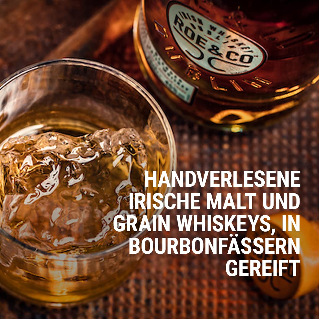 Roe & Co 106 Blended Irish Whiskey, Preisgekrönter Besteller aus Irland, Geschenkidee, 45% Vol, 700ml Einzelflasche