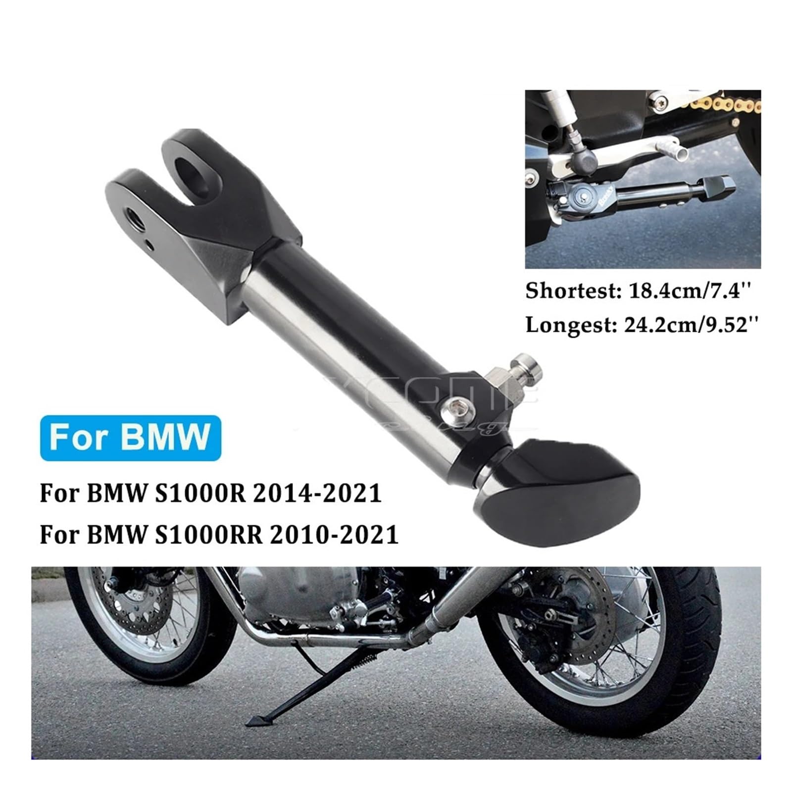 バイク サイド 取付けよ キックスタンド 為にbm&w S1000R S1000RR 