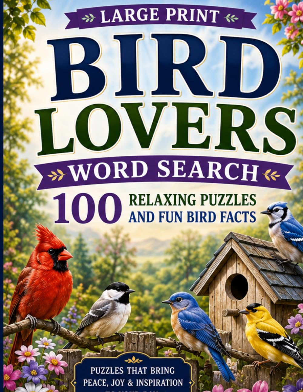 Bird Lovers Word Search: 100 Relaxing Puzzles and Fun Bird Facts (Animal Lovers Puzzle Collection)