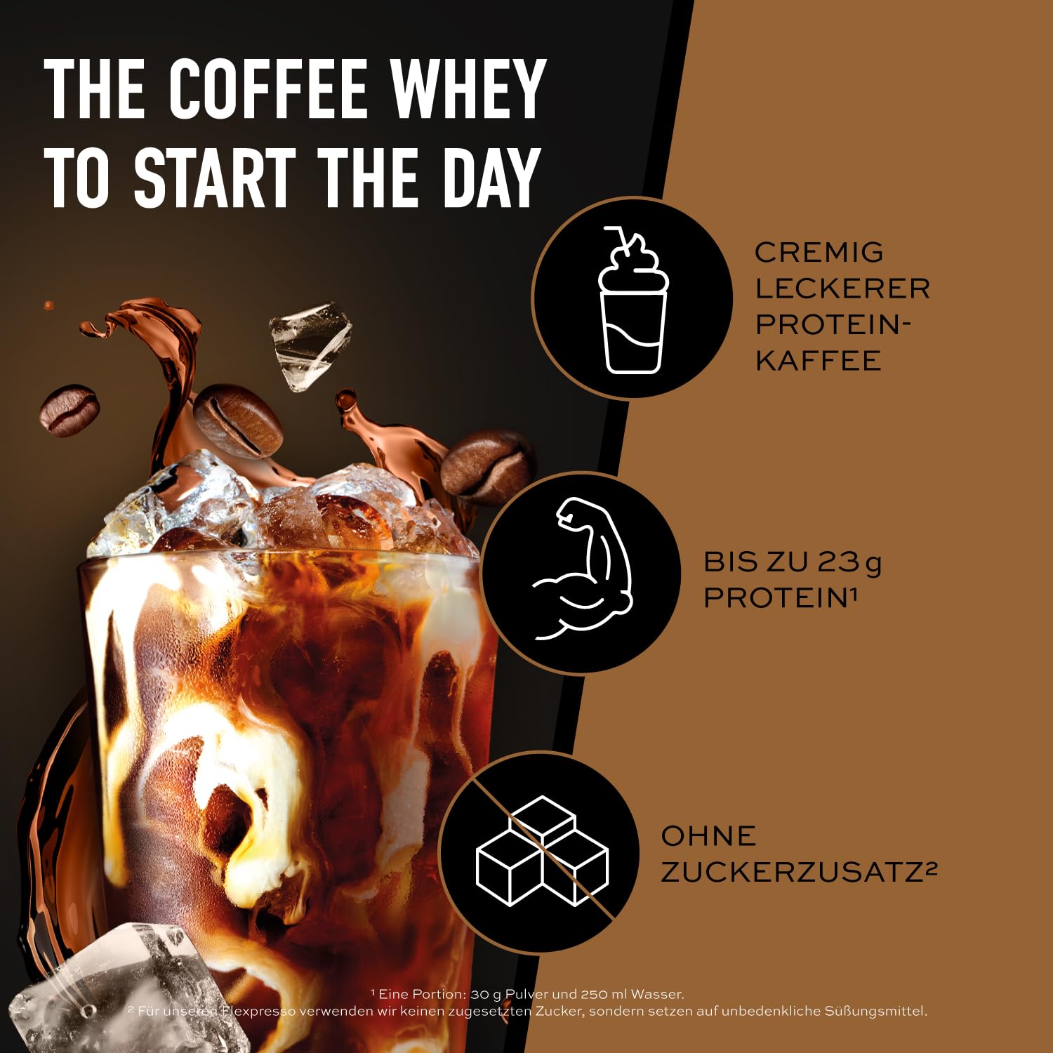 ESN Flexpresso Protein Coffee, Coffee, 908 g, Cremiger Protein-Kaffee mit bis zu 22 g Protein pro Portion - made in Germany (Verpackung kann variieren)