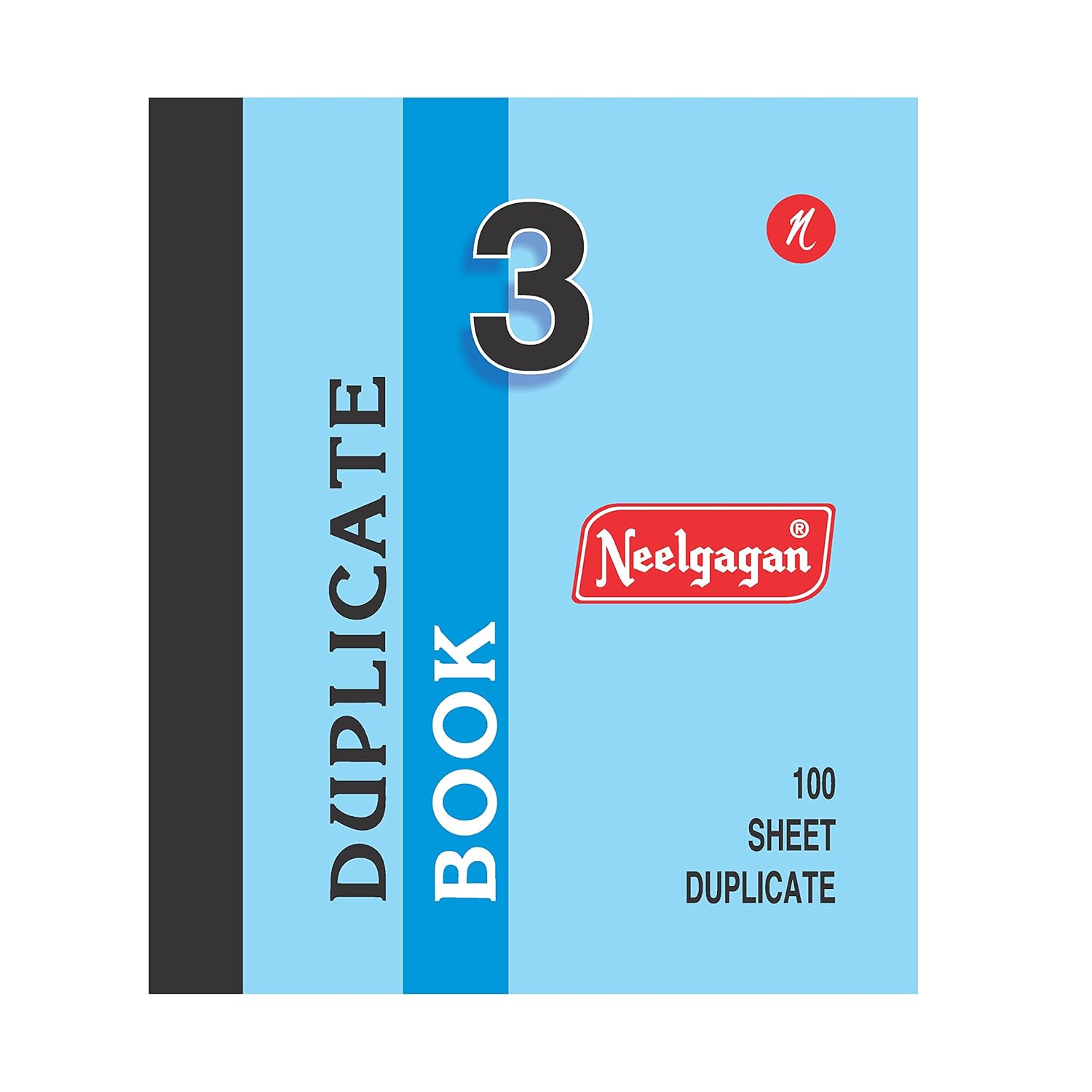 NEELGAGAN Duplicate with Carbon & Index (17.5cm X 21.5cm) (Side Bound) Size : 100 Ruled + 100 Plain Pack of-3 NEELGAGAN Duplicate with Carbon & Index (17.5cm X 21.5cm) (Side Bound) Size : 100 Ruled + 100 Plain Pack of-3