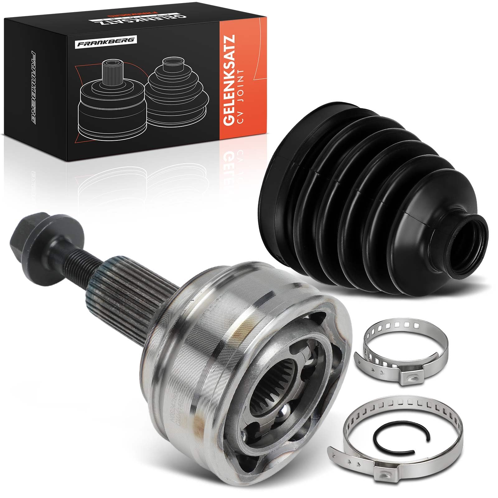 Frankberg Kit de juntas homocinéticas lado de la rueda eje delantero | Compatible con: CLS Shooting Brake X218, Clase S V222 W222 X222, Clase E W212, Clase S V221 W221, Coupé Clase S C217