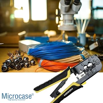 Microcase Kablo Sıyırıcı Pense Ve Jack Network Kablo Sıkma Pensesi - AL4911
