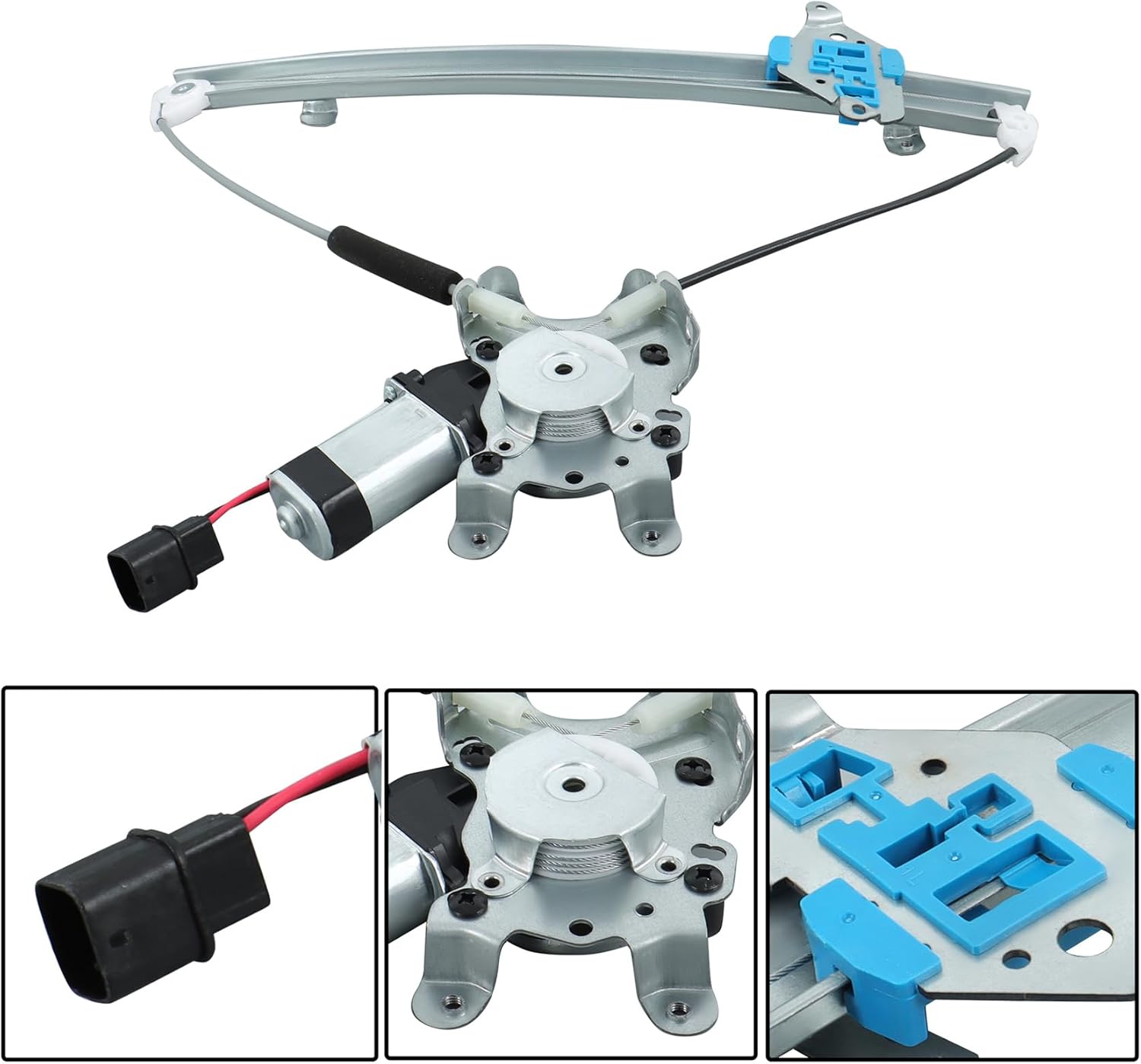 labwork 751-986 Front Left Driver Side Power Window Regulator with Motor Replacement for Mitsubishi Outlander 2003-2006