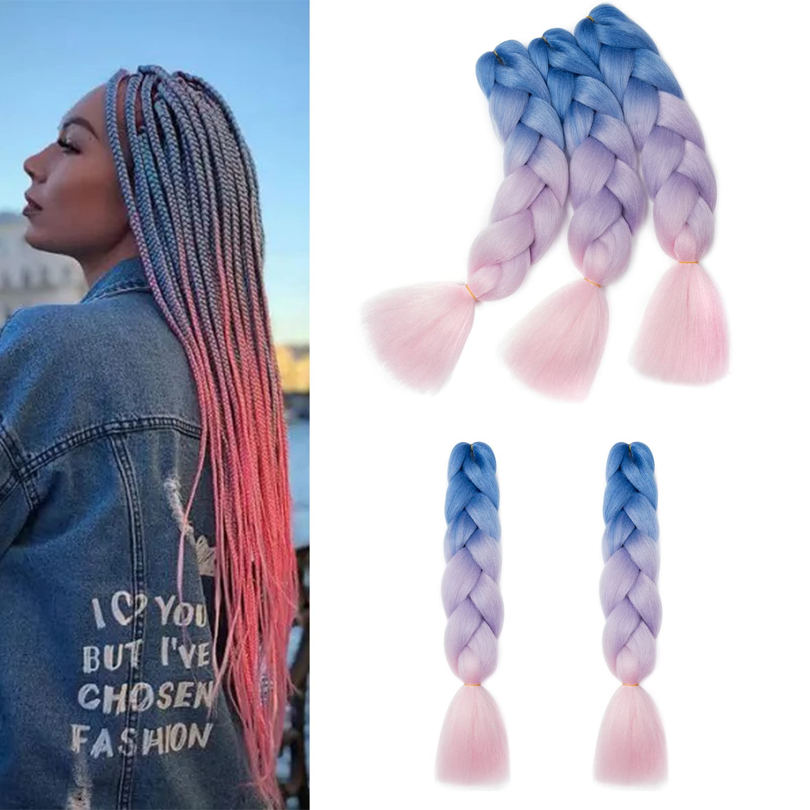 60cm Extensiones de Pelo Trenzas Africanas Castaño Oscuro Extensiones para Trenzas Africanas 1 pcs 100g Kanekalon Pelo para Trenzas Africanas Sintetico Extensiones de Trenzado Cabello Braiding — view 46