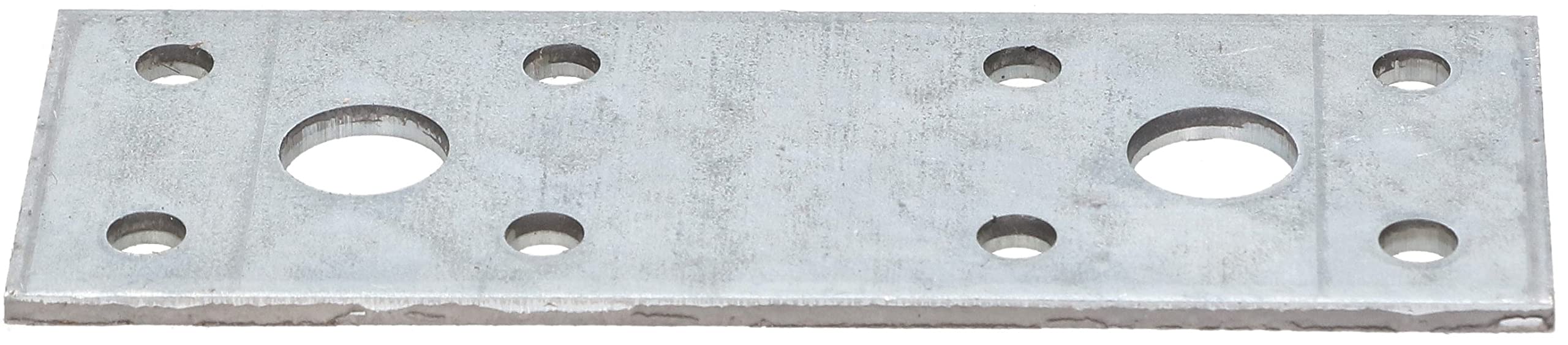 KOTARBAU Plaques perforées - 116 x 40 mm - Argent galvanisé - Connecteur plat de bois - Pour l'intérieur et l'extérieur - Plaque perforée en acier - Fer plat (25)